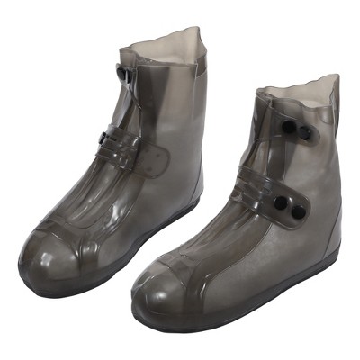 Unique Bargains Waterproof Reusable Rain Shoe Covers Ankle-high Boots Non-Slip 1 Pair