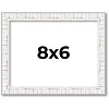 PosterPalooza | Photo Size Textured White Picture Frame - UV Acrylic, Foam Board Backing, Hanging Hardware - 2 of 4