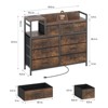 GustoWave  Dresser TV Stand with Power Outlet, Bedroom Dresser with 9 Drawers, Chest of Drawers for Living Room, Hallway - 2 of 4