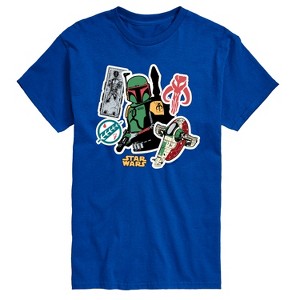 Men's - Star Wars - Boba Stickers Short Sleeve Graphic T-Shirt - 1 of 3