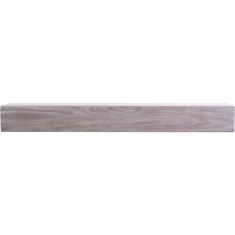 Austin Floating Wood Mantel Shelf Pine Wood Rustic Shelf | Mantels Direct, 3 of 7