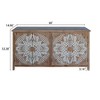 Kumasinova 60" Accent Buffet Sideboard Cabinet with 4 Doors,Modern Pantry Cabinet Kitchen Storage Cabinet for Dining Room,Antique Brown/White - 3 of 4
