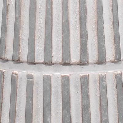 Gray Cement Table Lamp with White Linen Shade