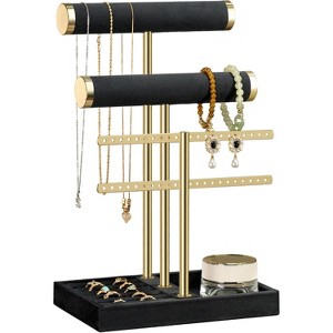 3 Tier Bracelet Holder Display - Detachable T Bar Bracelet Holder, Jewelry Holder Organizer - 1 of 4