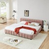 KWPZQEB King Size Platform Bed Frame with Fabric Upholstered Headboard and 4 Drawers, Wooden Slats Support, No Box Spring Needed, Easy Assembly - 2 of 4