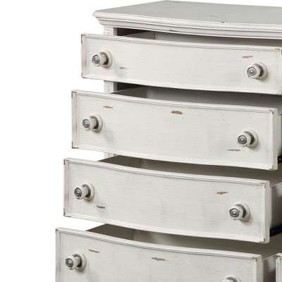 Antique White Double Dresser with Felt-Lined Drawers