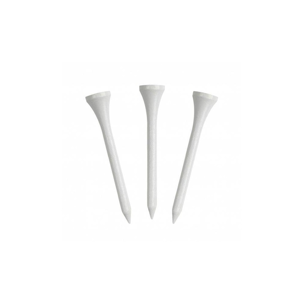 Callaway 3.25" Wood Golf Tees - White: Wooden Golf Accessories, Pack of 75