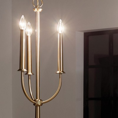 Florence Brushed Brass 3-Light Mini Candle Chandelier