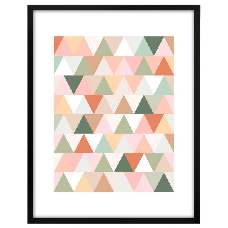 Americanflat Modern Neutral Pink Green Teracotta Geometric By The Print Republic - 3 Piece Set, 4 of 7