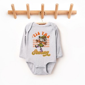 The Juniper Shop Tis The Season Scarecrow Baby Long Sleeve Bodysuit - 1 of 3