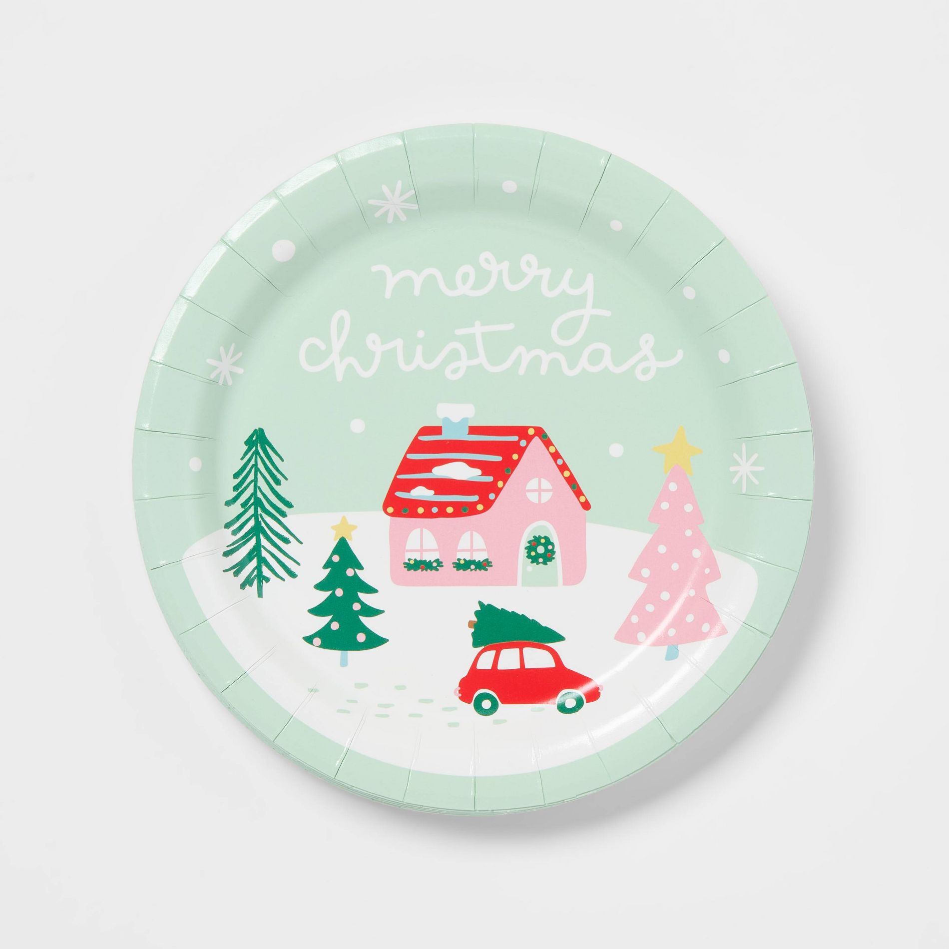 20ct Christmas Winter Scene Snack Plates - Spritz™