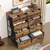WOWLIVE 10-Drawer Dresser with Fabric Storage, Chest of Drawers for Bedroom - 2 of 4