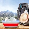 Collapsible Multiuse Wash Bin - Portable Wash Basin/Dish Tub/Ice Bucket with 10 L Capacity for Camping, Tailgating, More by Wakeman Outdoors (Red) - 4 of 4