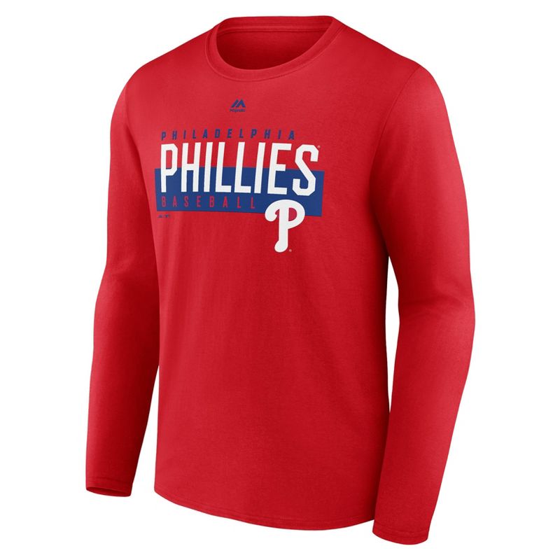 MLB Philadelphia Phillies Men&#39;s Long Sleeve Core T-Shirt, 2 of 4