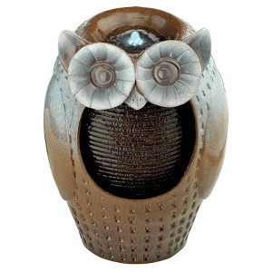 Design Toscano Professor Owl Cascading Garden Fountain - 1 of 3
