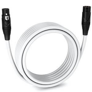 LyxPro 15 ft Red Balanced XLR Cable – 3‑Pin Male‑to‑Female Mic Cord for Studio, Live - 1 of 4