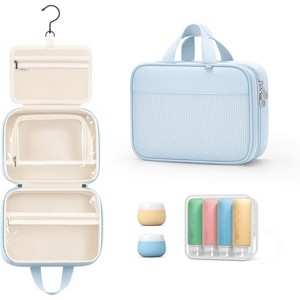 Toiletry Bag Men Hanging Travel Size Lotour for Women with Silicone Containers Set - 1 of 4