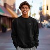 Dalix Astronaut Embroidery Relaxed Crewneck Sweatshirt Soft Fleece Fit Lounge Mens - 3 of 4