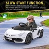 Ride on Car for Kids 12V Licensed Lamborghini Electric Vehicles Battery Powered Sports Car with Control - 4 of 4