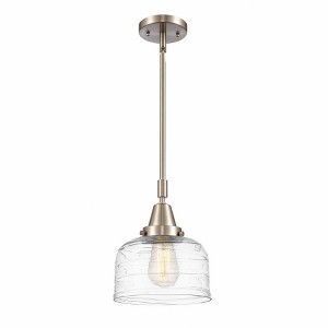 Bell - 1 Light Stem Hung Mini Pendant In Industrial Style-11.13 Inches Tall and 8 Inches Wide - 1 of 1