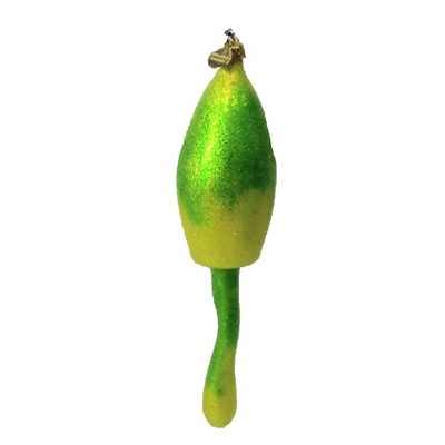 Morawski 8.25" Lime Green Glittered Mushroom Ornament Chartreuse Wild  -  Tree Ornaments