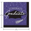 Creative Converting Graduate School Spirit Purple Paper Napkins 108ct - 3 of 3