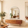 Okak Minimalism Arched Bathroom Mirror, Vanity Mirror with Aluminum Frame, Arched Mirror for Bathroom, Living Room, Bedroom - 2 of 4