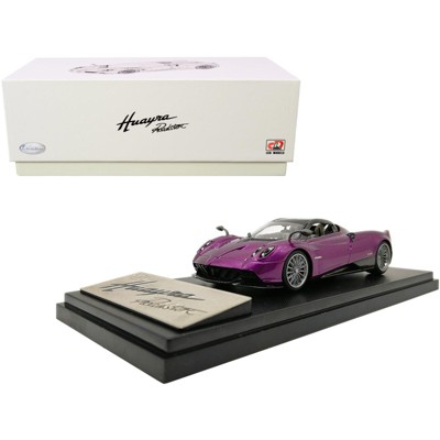 Pagani Huayra Roadster Purple Metallic with Carbon Accents 1/43 Diecast Model Car by LCD Models