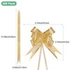 Unique Bargains Plastic Gold Edge PP Plastic Glossy Appearance Gift Wrap Satin Pull Bows 200 Count - 3 of 4