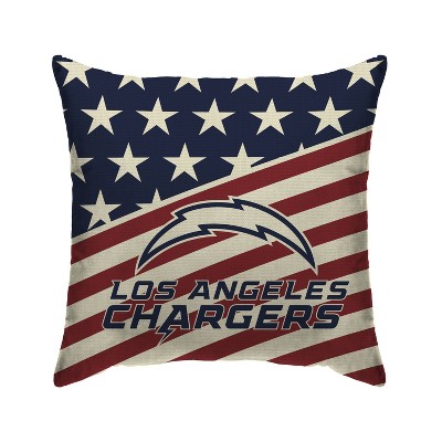 NFL Los Angeles Chargers Americana Decorative Throw Pillow