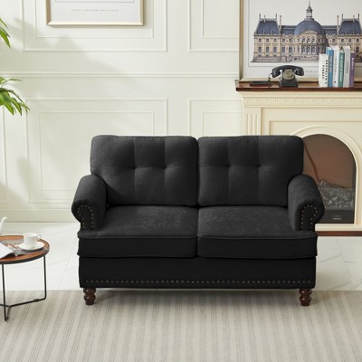Hyleory 55.84" Upholstered Chenille Loveseat for Living Room Bedroom