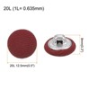 Unique Bargains Metal Shank Round Cloth Covered DIY Sewing Buttons 20 Pcs - 2 of 4