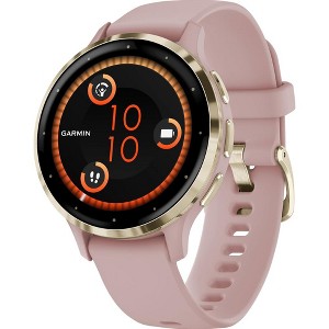 Garmin Venu 3S Fitness GPS Smartwatch Gold Bezel with Rose Case