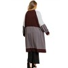 Women's Color Block Ribbed Sweater Cardigan - umgee - 3 of 3