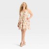 Women's Knit Chiffon Tiered Ruffle Sleeve Mini A-Line Dress - Wild Fable™ - 2 of 2