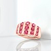Ross-Simons 2.70 ct. t.w. Pink Tourmaline Ring in 18kt Rose Gold Over Sterling - 4 of 4