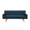 GDFStudio Aidan Mid Century Modern 72.25" Tufted Upholstered 3 Seater Sofa - 2 of 4