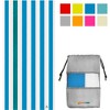 SUN CUBE Microfiber Beach Towel, Quick Dry Sand Free, Lightweight Compact Travel Swim Pool Camping Packable Adults - 2 of 4