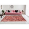 Red Oriental Non Skid Area Rug - 2 of 4
