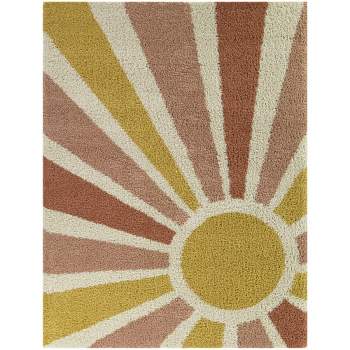 Helia Geometric Sun Shag Kids' Rug - Balta Rugs