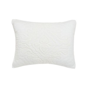 EY Essentials 20" x 26" Shyla Dove Cotton Standard Sham - Machine Washable - 1 of 4