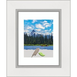 Amanti Art Eva White Silver Picture Frame - 1 of 4