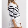 Women's SADLER STRIPED BUTTON KNIT - Annva Fashion - 3 of 4