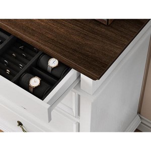 White Dresser for Bedroom, 48" Wide 9 Drawer Dresser for Closet, Modern Wooden Drawer Organizer Clothes - 1 of 4