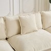 SEVOBAL Sofas Modern Sectional Cloud Couch with Double Layer Cushions and Breathable Chenille Fabric for Living Room, Beige, 35.8"*30"*14.5" - 3 of 4