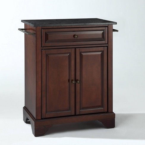 Lafayette Black Granite Top Portable Kitchen Island/Cart - Crosley - image 1 of 4