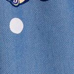 pink / blue, polka dots