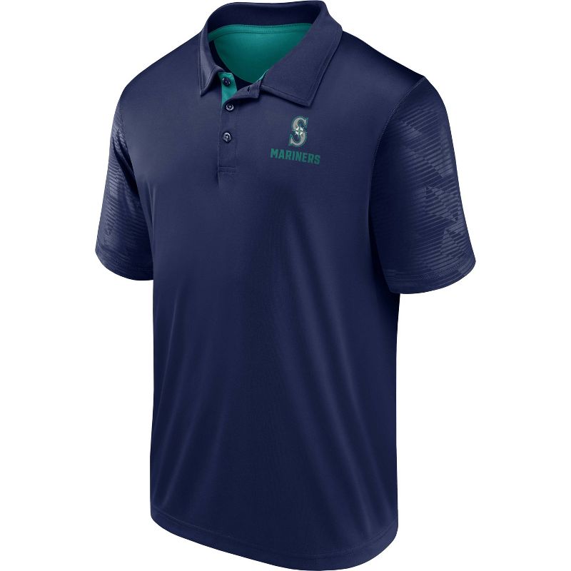 MLB Seattle Mariners Men&#39;s Short Sleeve Polo T-Shirt, 1 of 4