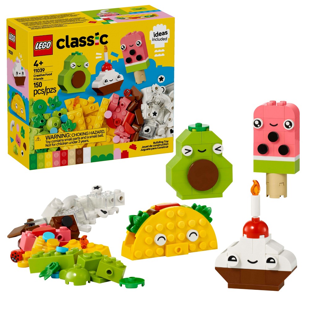 LEGO Classic Creative Food Friends Building Toy, Pretend Play Food 11039