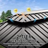 NicBex Grill Gazebo, Aluminum BBQ Outdoor Gazebo with Metal Frame and Shelves Serving Tables, Permanent Double Roof Canopy Hard top Gazebos - 2 of 4